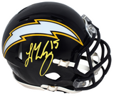 LADD McCONKEY SIGNED LOS ANGELES CHARGERS NAVY SPEED MINI HELMET BECKETT