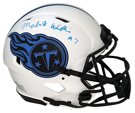 CHUBA HUBBARD SIGNED CAROLINA PANTHERS AUTHENTIC SPEED HELMET BECKETT