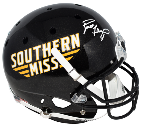 BRETT FAVRE SIGNED SOUTHERN MISS GOLDEN EAGLES FULL SIZE HELMET JSA