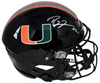 RAY LEWIS SIGNED MIAMI HURRICANES BLACK AUTHENTIC SPEEDFLEX HELMET BECKETT