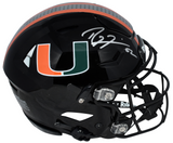 RAY LEWIS SIGNED MIAMI HURRICANES BLACK AUTHENTIC SPEEDFLEX HELMET BECKETT