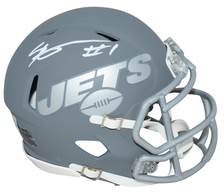 AHMAD SAUCE GARDNER SIGNED NEW YORK JETS ECLIPSE AUTHENTIC HELMET W/ 2022 DROY