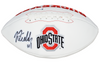 JUSTIN FIELDS AUTOGRAPHED OHIO STATE BUCKEYES WHITE LOGO FOOTBALL BECKETT