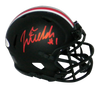 JUSTIN FIELDS AUTOGRAPHED OHIO STATE BUCKEYES ECLIPSE SPEED MINI HELMET BECKETT