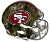 TREY LANCE SIGNED SAN FRANCISCO 49ERS CAMO AUTHENTIC SPEED HELMET BECKETT