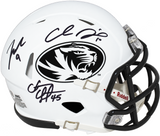 CHASE DANIEL JEREMY MACLIN COFFMAN SIGNED MISSOURI TIGERS WHITE MINI HELMET JSA
