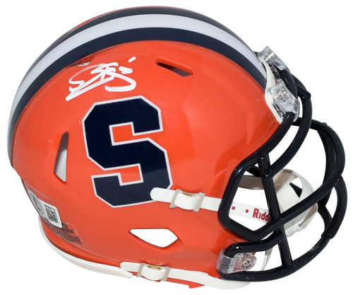 DONOVAN McNABB AUTOGRAPHED SYRACUSE ORANGE SPEED MINI HELMET BECKETT