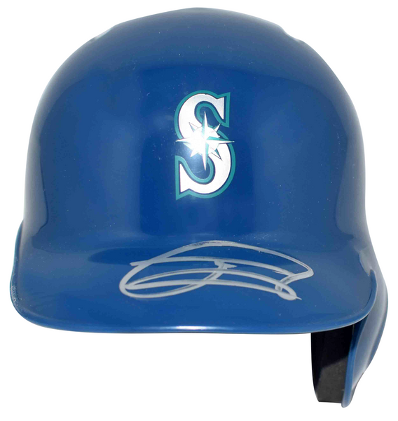 JULIO RODRIGUEZ SIGNED SEATTLE MARINERS BASEBALL BATTING MINI HELMET BECKETT