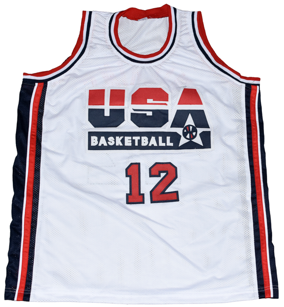 DOMINIQUE WILKINS SIGNED DREAM TEAM USA #12 WHITE BASKETBALL JERSEY BECKETT