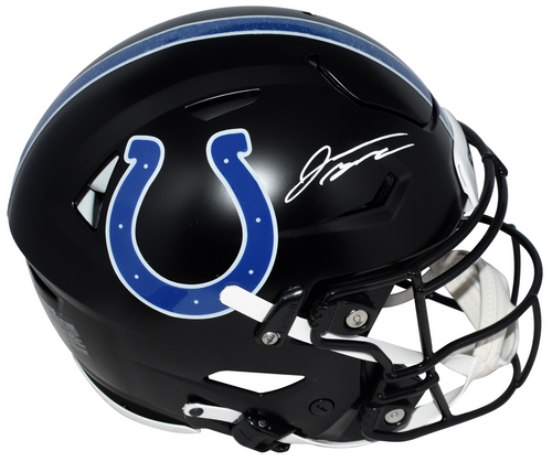 JONATHAN TAYLOR SIGNED INDIANAPOLIS COLTS BLACK AUTHENTIC SPEEDFLEX HELMET BAS