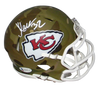 MARCUS ALLEN AUTOGRAPHED KANSAS CITY CHIEFS CAMO SPEED MINI HELMET BECKETT