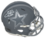 EMMITT SMITH AUTOGRAPHED DALLAS COWBOYS SLATE SPEED MINI HELMET BECKETT