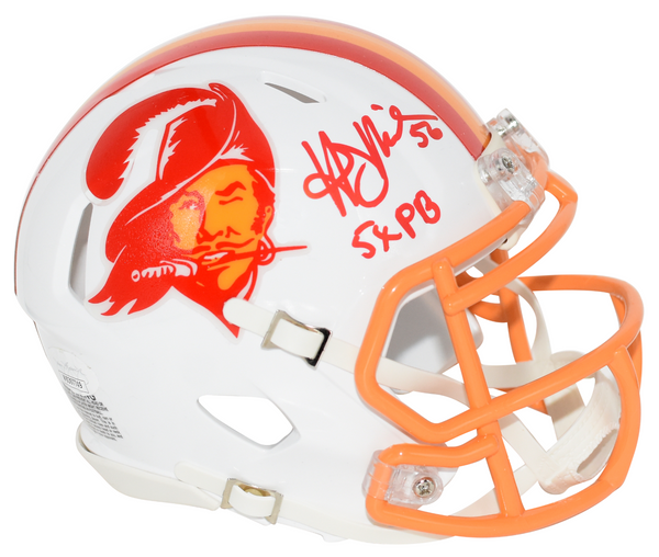 HARDY NICKERSON SIGNED TAMPA BAY BUCCANEERS SPEED MINI HELMET W/ 5X PB