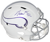DALLAS TURNER SIGNED MINNESOTA VIKINGS WHITE FULL SIZE HELMET W/ SKOL VIKINGS
