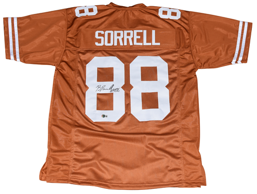 BARRYN SORRELL AUTOGRAPHED SIGNED TEXAS LONGHORNS #88 JERSEY BECKETT