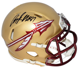 ANQUAN BOLDIN SIGNED FLORIDA STATE SEMINOLES SPEED MINI HELMET BECKETT
