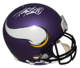 ADRIAN PETERSON SIGNED MINNESOTA VIKINGS FULL SIZE AUTHENTIC PROLINE HELMET BAS