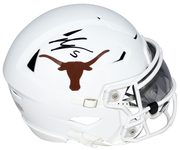 BIJAN ROBINSON AUTOGRAPHED TEXAS LONGHORNS SPEEDFLEX MIDI HELMET JSA