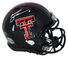 MICHAEL CRABTREE SIGNED TEXAS TECH RED RAIDERS SPEED MINI HELMET BECKETT