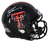 MICHAEL CRABTREE SIGNED TEXAS TECH RED RAIDERS SPEED MINI HELMET BECKETT
