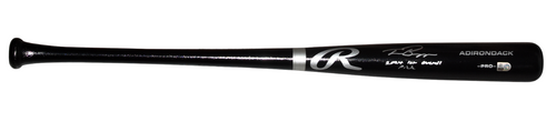 TRAVIS BAZZANA SIGNED CLEVELAND GUARDIANS BLACK RAWLINGS BAT W/ 2024 1ST PICK