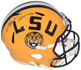 LEONARD FOURNETTE AUTOGRAPHED LSU TIGERS FULL SIZE SPEED HELMET W/ GEAUX TIGERS