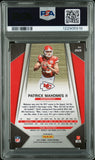 PATRICK MAHOMES SIGNED 2017 PANINI GREEN PRIZM ROOKIE #269 RC PSA 9 AUTO 10