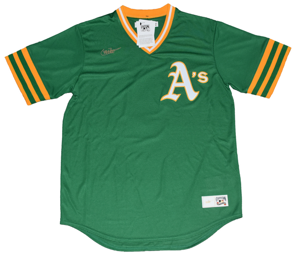 REGGIE JACKSON SIGNED OAKLAND ATHLETICS A'S NIKE COOPERSTOWN JERSEY - MLB AUTH