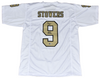 ELI STOWERS SIGNED VANDERBILT COMMODORES #9 WHITE JERSEY W/ 2025 JOHN MACKEY