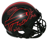JIM KELLY THURMAN THOMAS REED SIGNED BUFFALO BILLS ECLIPSE AUTHENTIC HELMET JSA