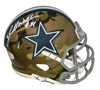 HERSCHEL WALKER SIGNED DALLAS COWBOYS CAMO SPEED MINI HELMET BECKETT