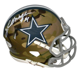 HERSCHEL WALKER SIGNED DALLAS COWBOYS CAMO SPEED MINI HELMET BECKETT