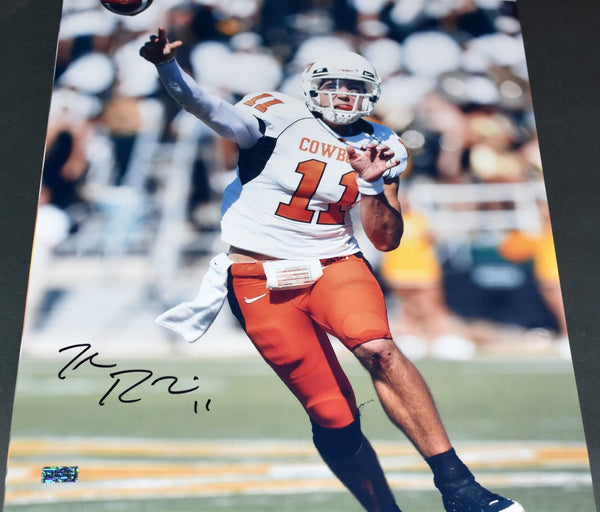 ZAC ROBINSON AUTOGRAPHED OKLAHOMA STATE COWBOYS 16x20 PHOTO COA