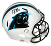 DJ MOORE SIGNED CAROLINA PANTHERS FLAT WHITE FULL SIZE SPEED HELMET JSA