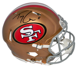 TREY LANCE SIGNED SAN FRANCISCO 49ERS FULL SIZE AUTHENTIC SPEED HELMET BECKETT