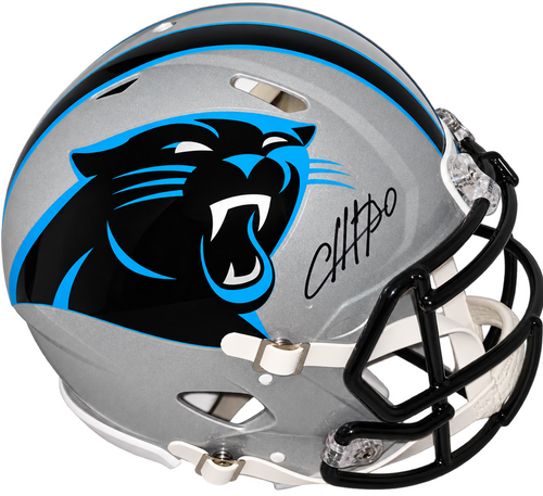 CHUBA HUBBARD SIGNED CAROLINA PANTHERS AUTHENTIC SPEED HELMET BECKETT