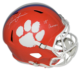 ISAIAH SIMMONS SIGNED CLEMSON TIGERS FULL SIZE SPEED HELMET JSA W/ 18 CHAMPS