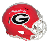 MECOLE HARDMAN SIGNED GEORGIA BULLDOGS SPEED MINI HELMET JSA