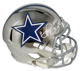 EZEKIEL ELLIOTT SIGNED DALLAS COWBOYS CHROME FULL SIZE SPEED HELMET BECKETT