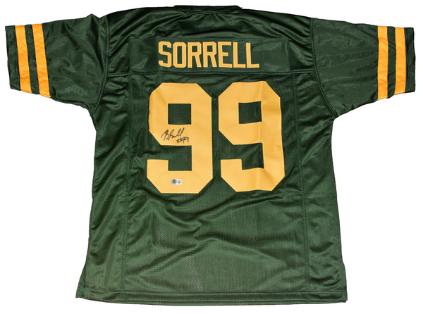 BARRYN SORRELL AUTOGRAPHED GREEN BAY PACKERS #99 JERSEY BECKETT