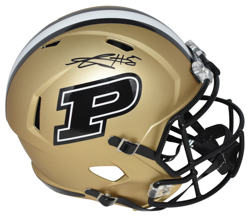 GEORGE KARLAFTIS SIGNED PURDUE BOILERMAKERS FULL SIZE SPEED HELMET BECKETT