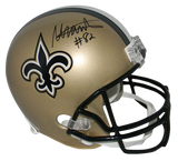 ADAM TRAUTMAN SIGNED AUTOGRAPHED NEW ORLEANS SAINTS FULL SIZE HELMET BECKETT