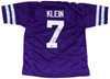 COLLIN KLEIN AUTOGRAPHED KANSAS STATE WILDCATS #7 PURPLE JERSEY BECKETT