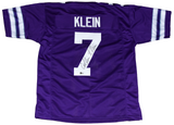 COLLIN KLEIN AUTOGRAPHED KANSAS STATE WILDCATS #7 PURPLE JERSEY BECKETT