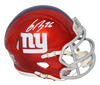 SAQUON BARKLEY SIGNED NEW YORK GIANTS FLASH SPEED MINI HELMET BECKETT