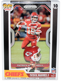 PATRICK MAHOMES SIGNED KANSAS CITY CHIEFS #10 PANINI PRIZM FUNKO POP FIGURE BAS