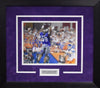 JERRY HUGHES AUTOGRAPHED TCU HORNED FROGS 8x10 FRAMED PHOTO COA