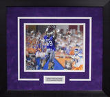 JERRY HUGHES AUTOGRAPHED TCU HORNED FROGS 8x10 FRAMED PHOTO COA