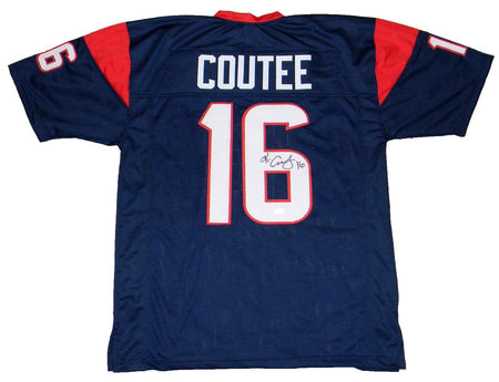 JONAH COLEMAN AUTOGRAPHED DENVER BRONCOS #20 NAVY JERSEY BECKETT