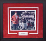 TOM OSBORNE AUTOGRAPHED NEBRASKA CORNHUSKERS 8x10 FRAMED PHOTO COA